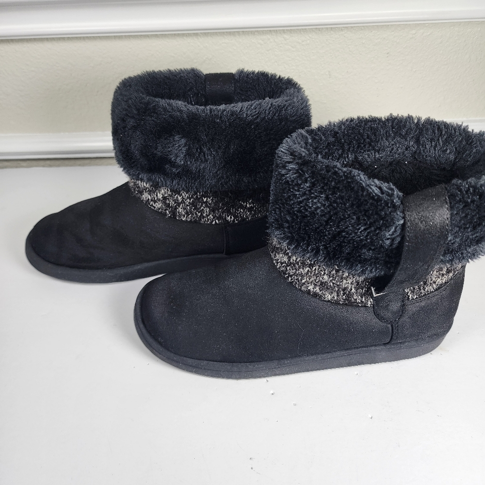 Lifestride Women Frozen Black Calf High Snow Boot Size 8 - Picture 6 of 9